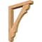 Ekena Millwork Olympic Craftsman Smooth Bracket w/ Offset Brace, Western Red Cedar, 5 1/2"W x 34"D x 42"H BKT0604X34X42OLY04SWR - alternate 1
